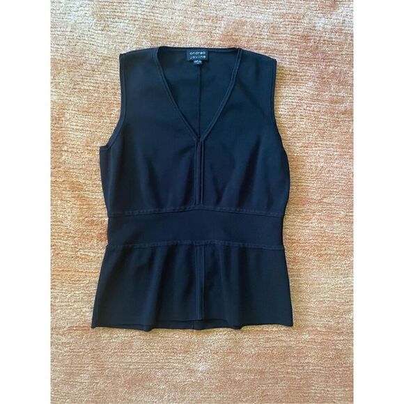 ANDREA JOVINE Black sleeveless top - Picture 1 of 5